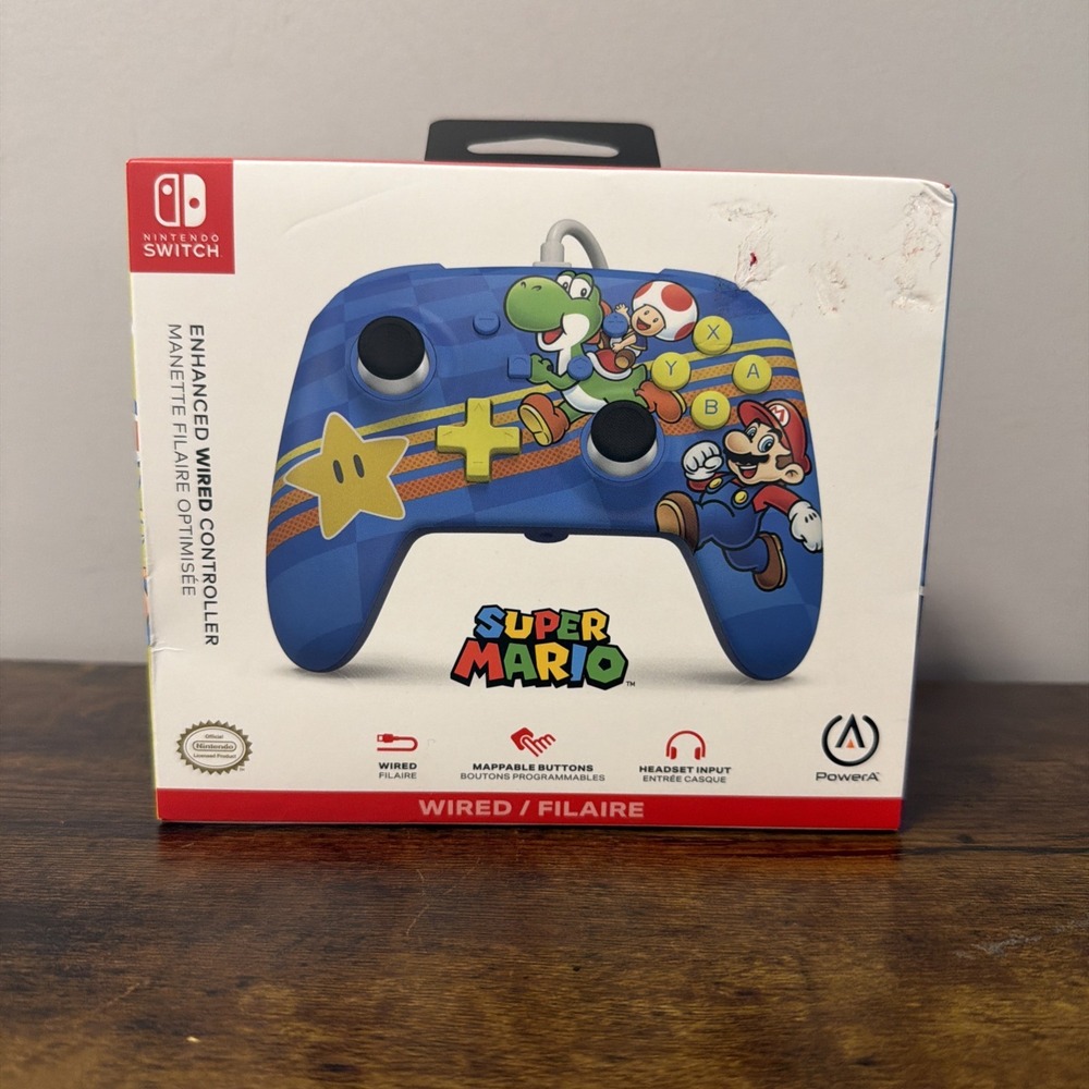 NEW PowerA Wired Nintendo Switch Controller: Super Mario Mushroom Kingdom Friend
